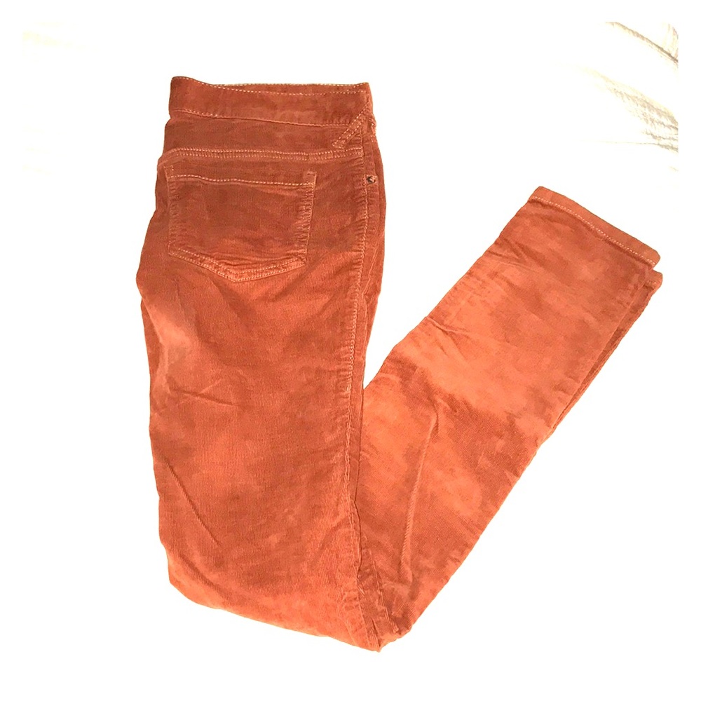 Free People Orange Corduroy Pants